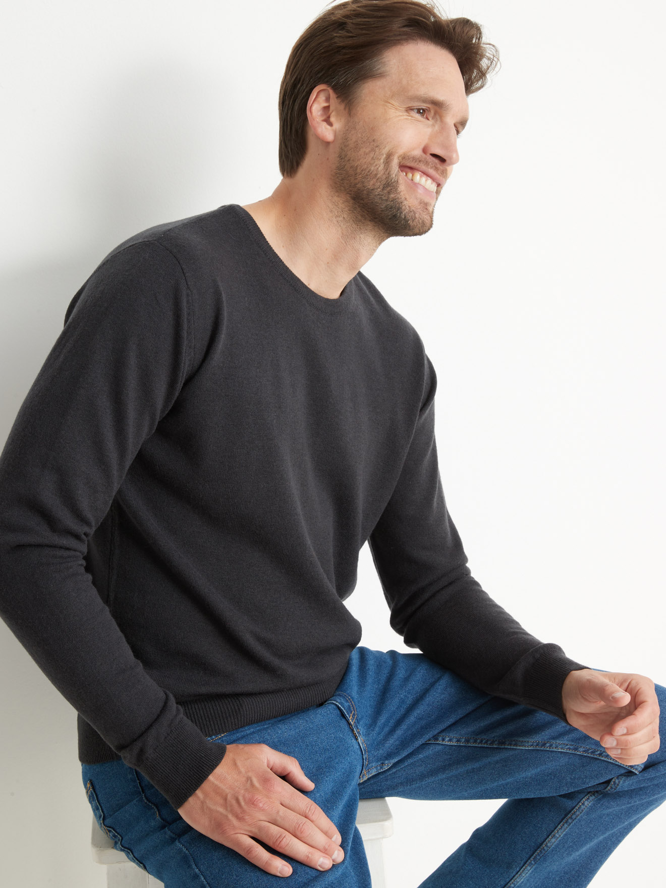 Pull encolure ronde 100% acrylique