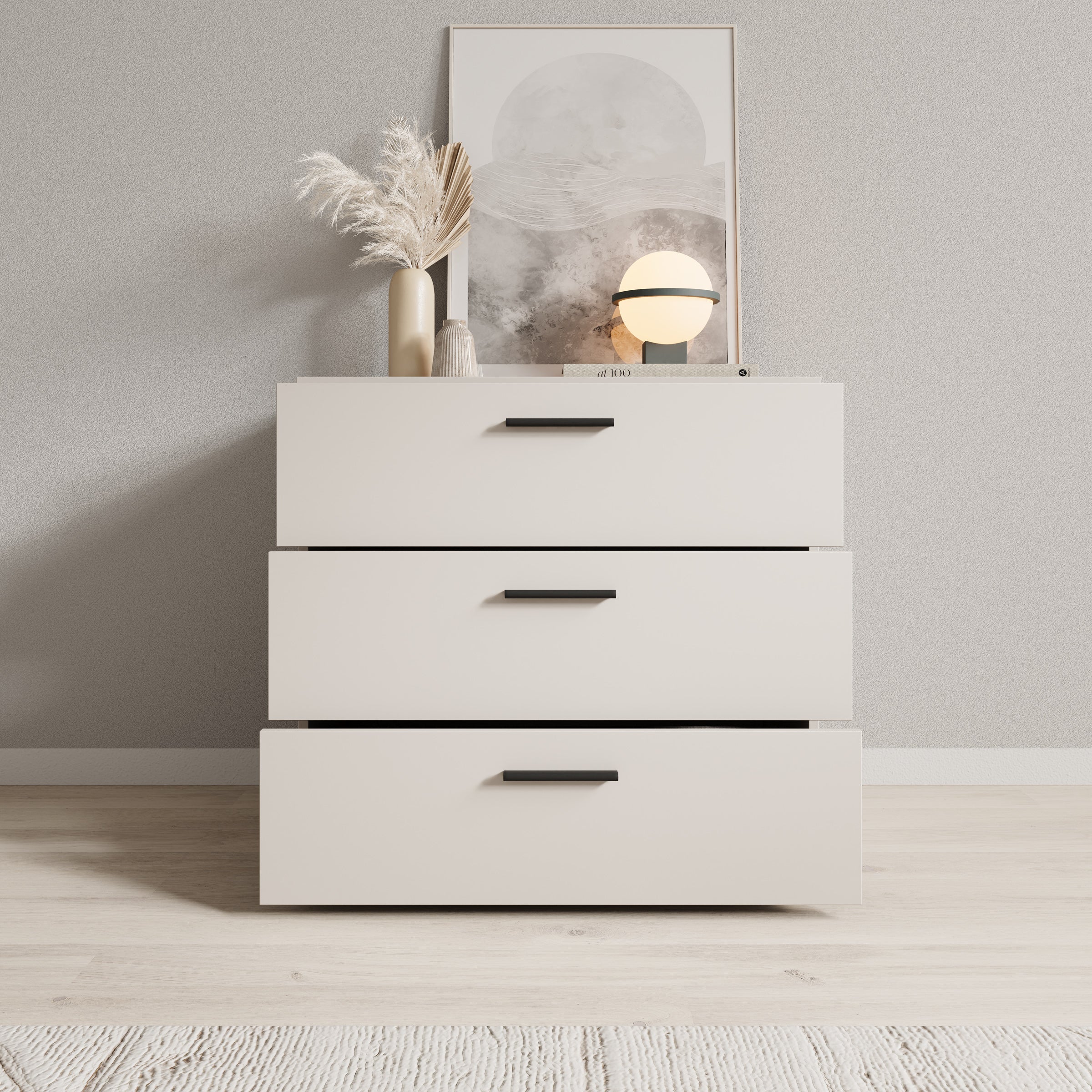 Isandro - Ladekast - Beige - 80x41x74 cm