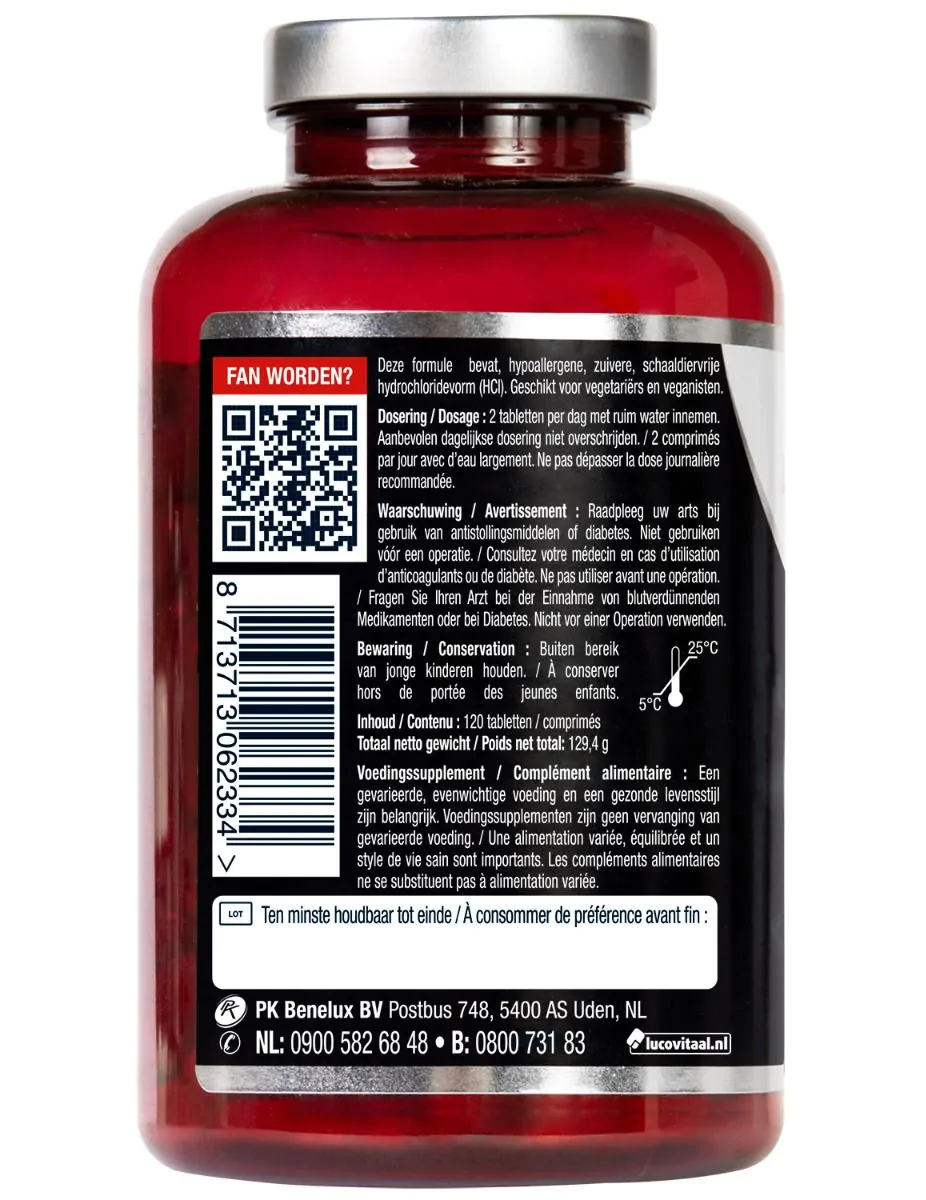 Glucosamine Puur 1500 mg formule 120 tabletten