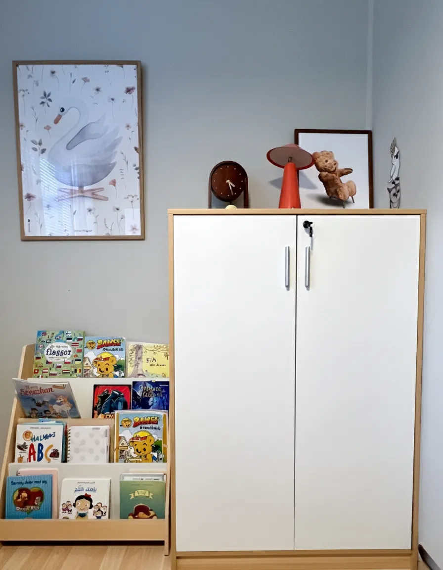 Kantoorkast ZEHNA Lichtbruin/wit
