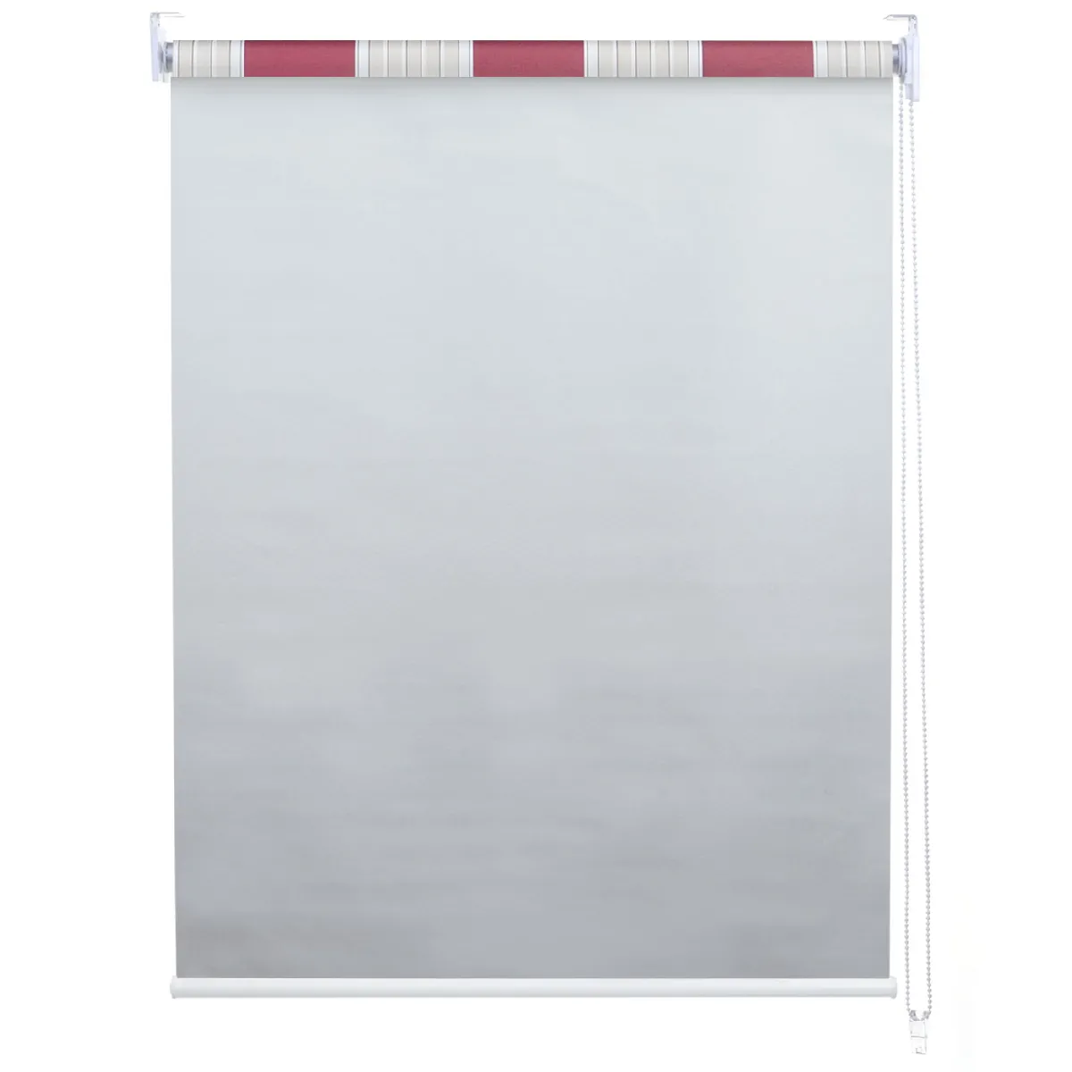 Store Enrouleur Mendler - Rouge/Blanc/Beige - 100 x 230 cm