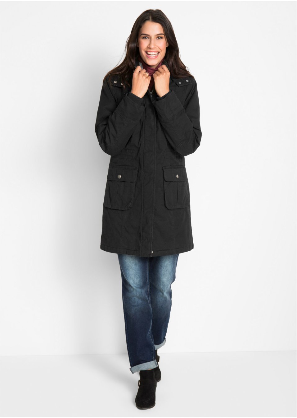 Parka en coton rembourrée
