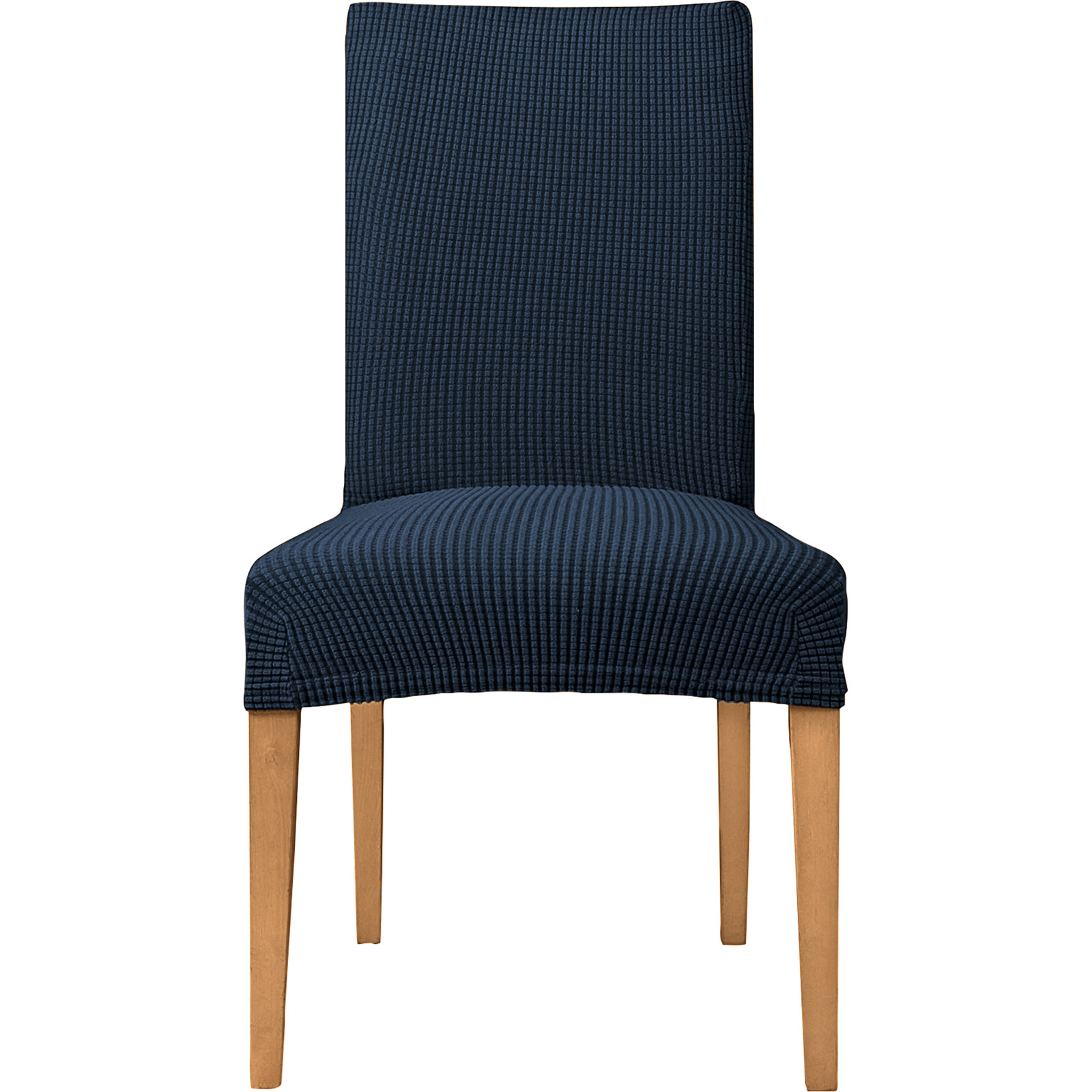 Stuhlhusse Popcorn 2er-Pack navy