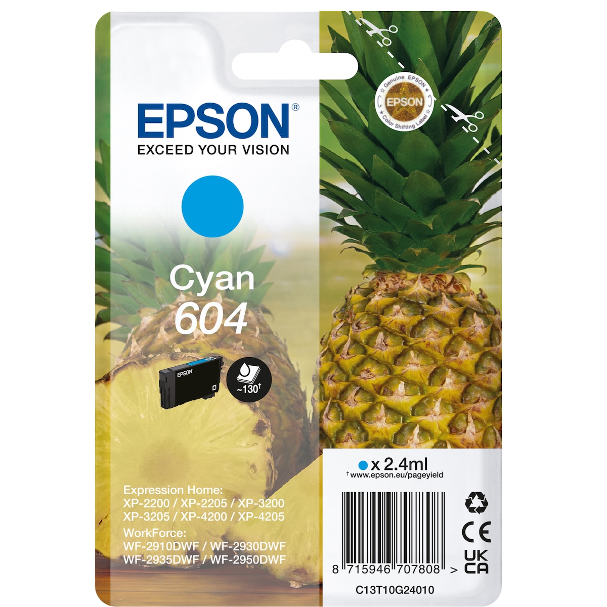 Epson 604 blekkpatron (turkis)