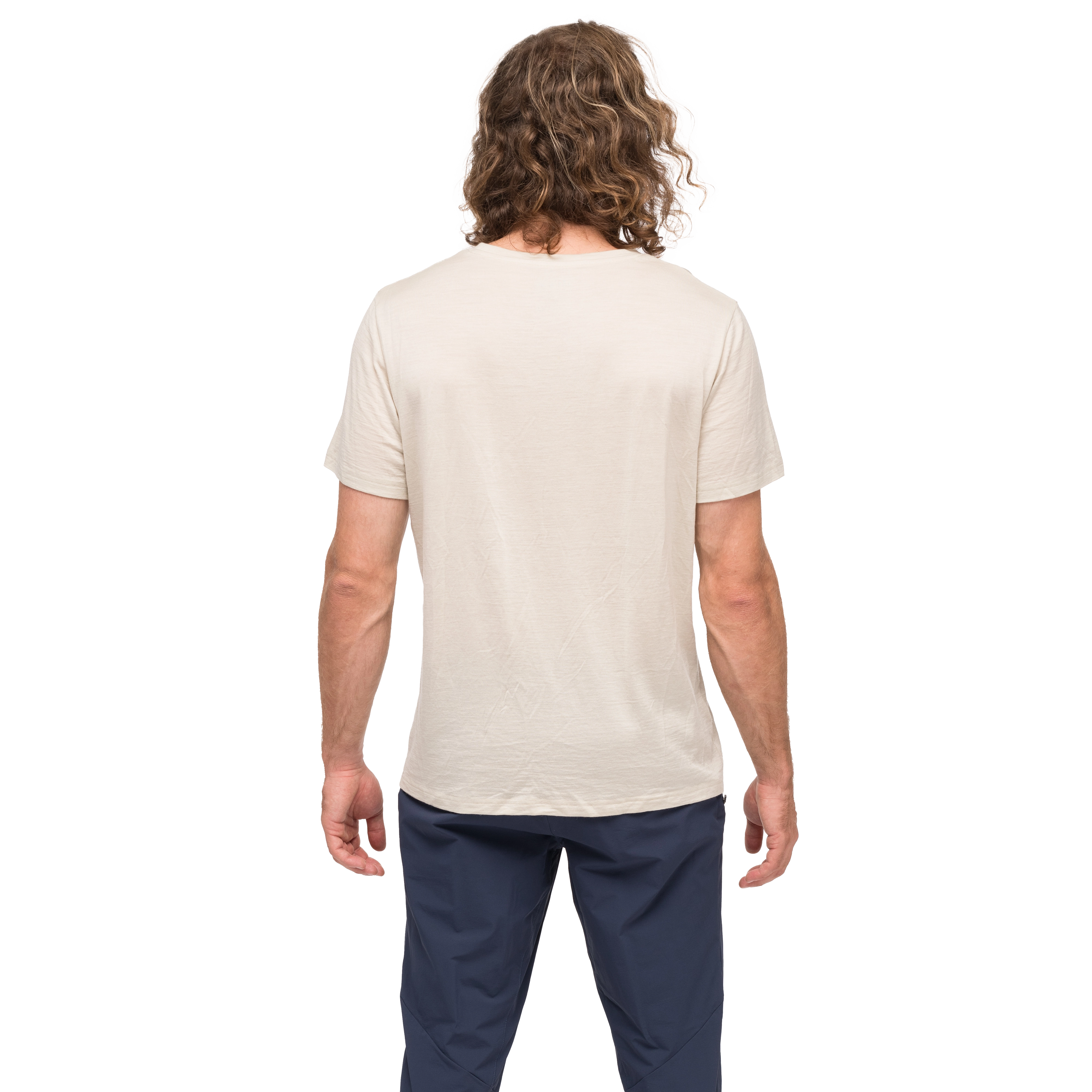 Rabot Emblem Wool Tee Men Chalk Sand