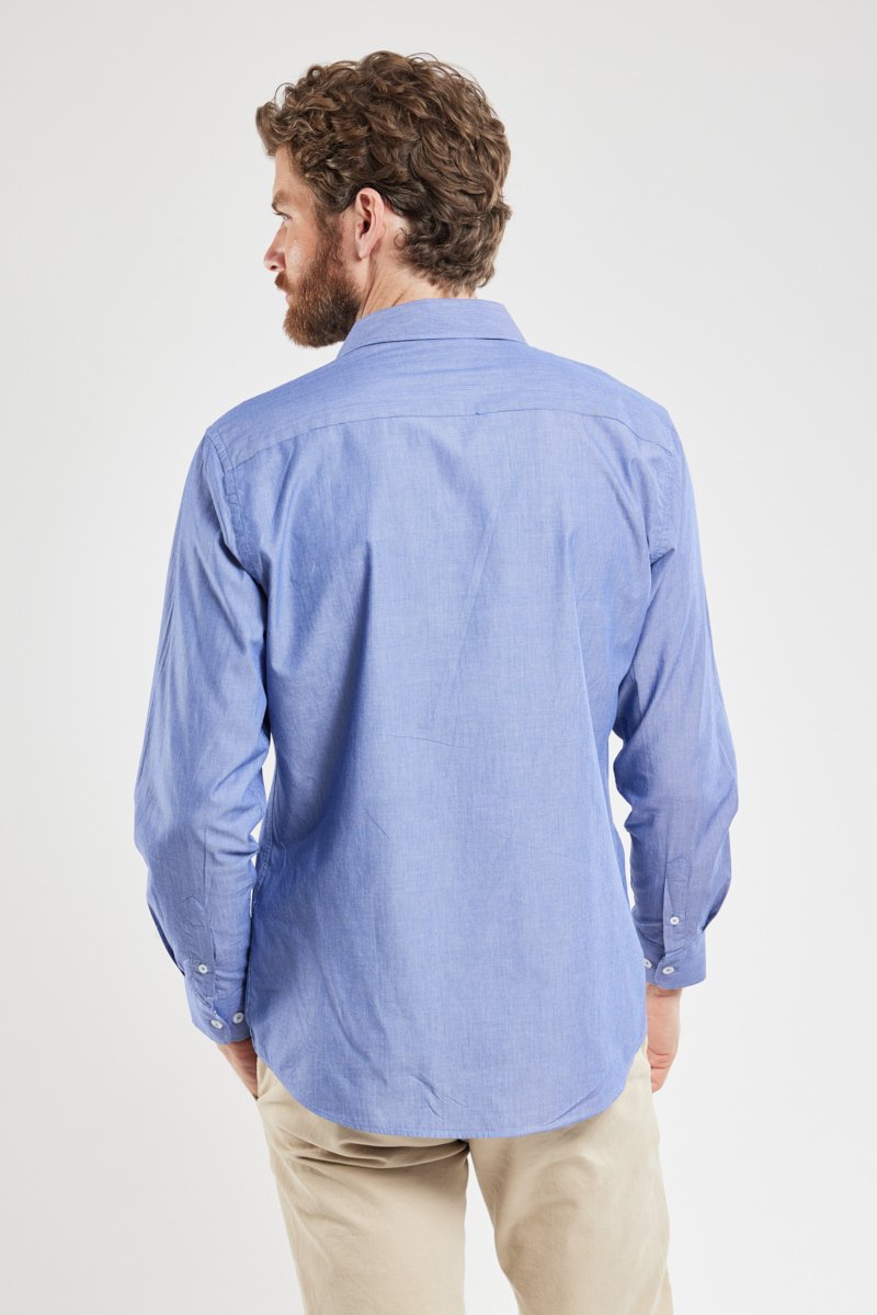 Chemise coupe droite - coton