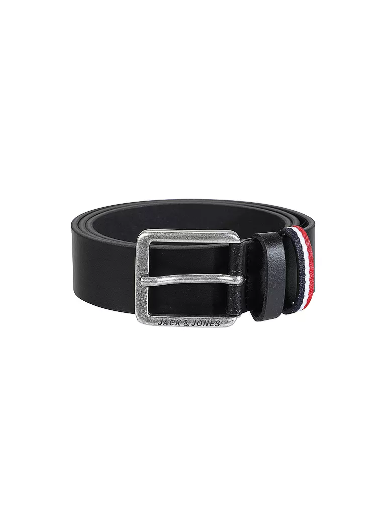 JACK & JONES Ledergürtel JACESPO schwarz