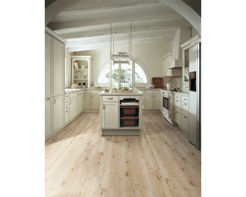 form & style porseleinen steengoed wand- en vloertegel FIUMICINO beige 17 x 62 x 0,8 cm