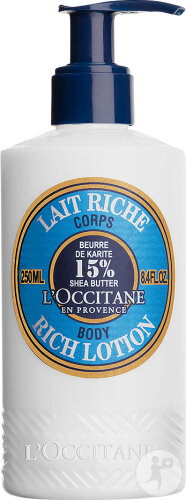 L'Occitane Beurre De Karité Lait Riche Lotion Corps Flacon-Pompe 250ml