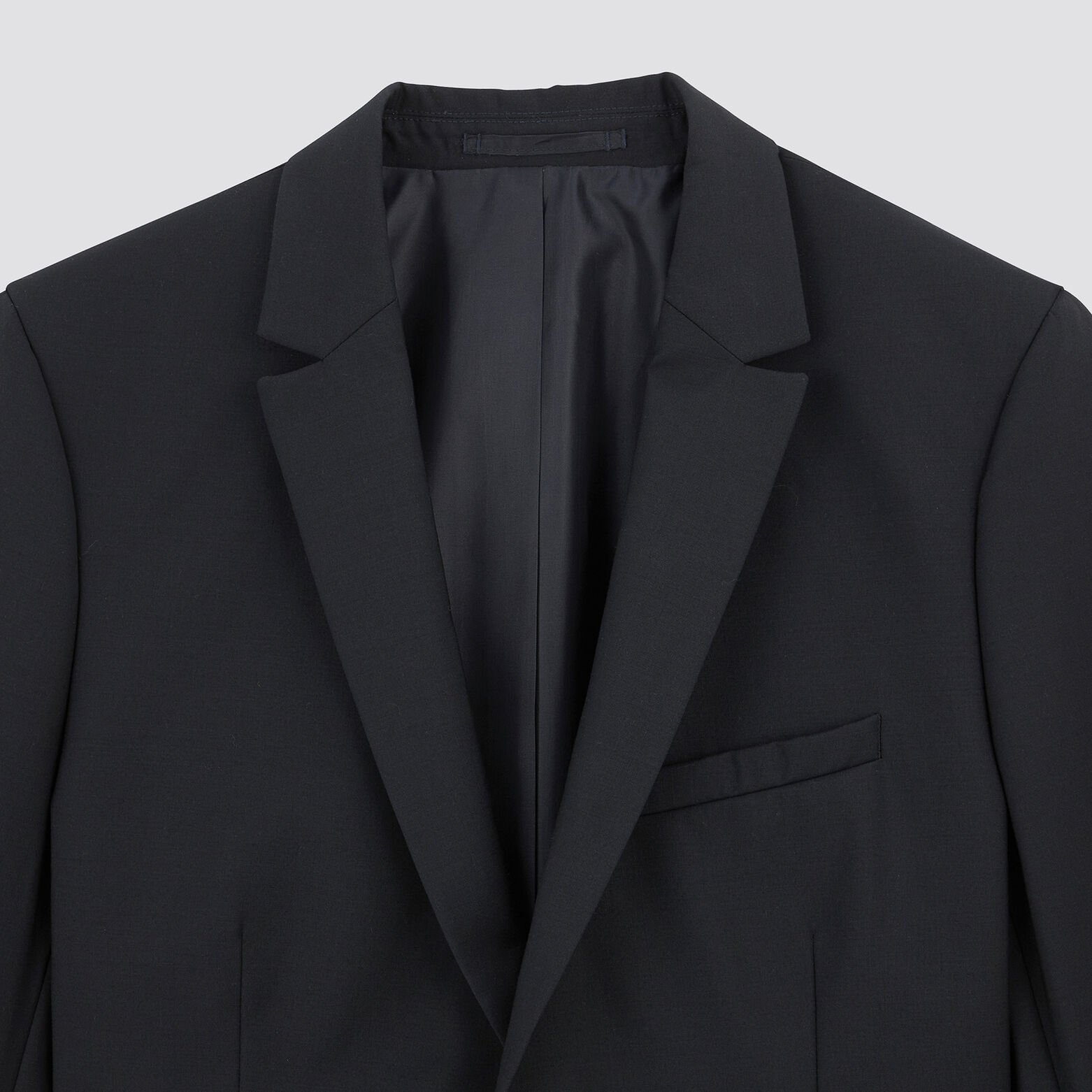 Veste de costume slim en laine Bleu