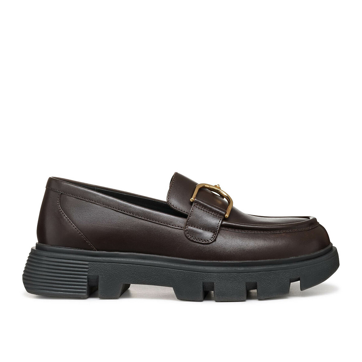 GEOX<br>Mocassins de couro respirável