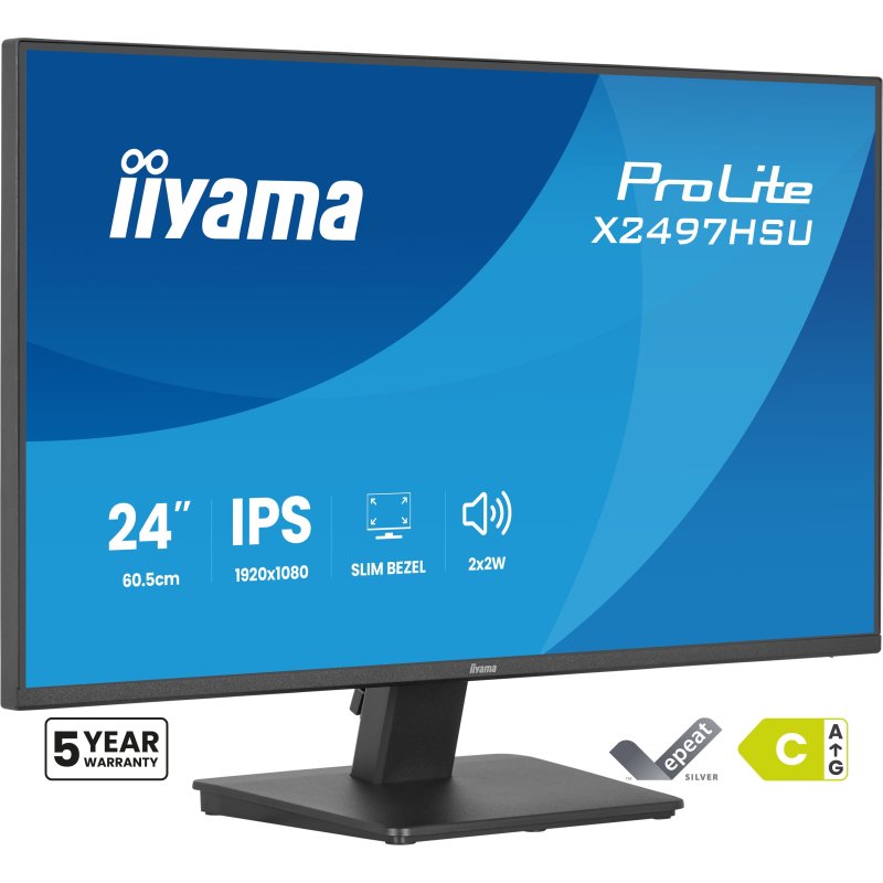 iiyama ProLite X2497HSU-B1 écran plat de PC 60,5 cm (23.8