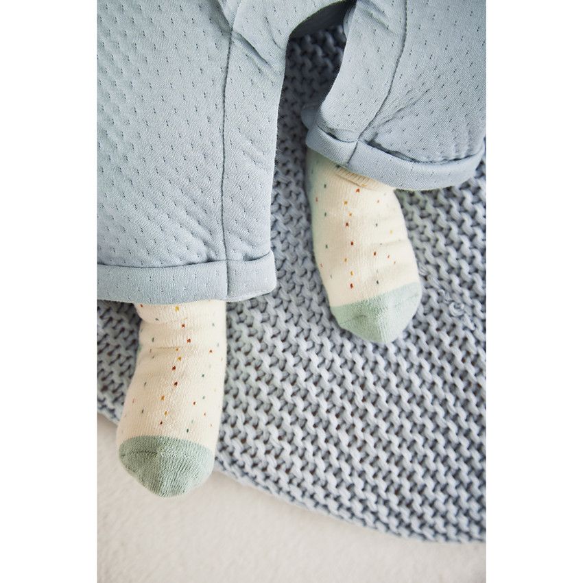 Lot de 3 paires de chaussettes fantaisie pour bébé - Beige