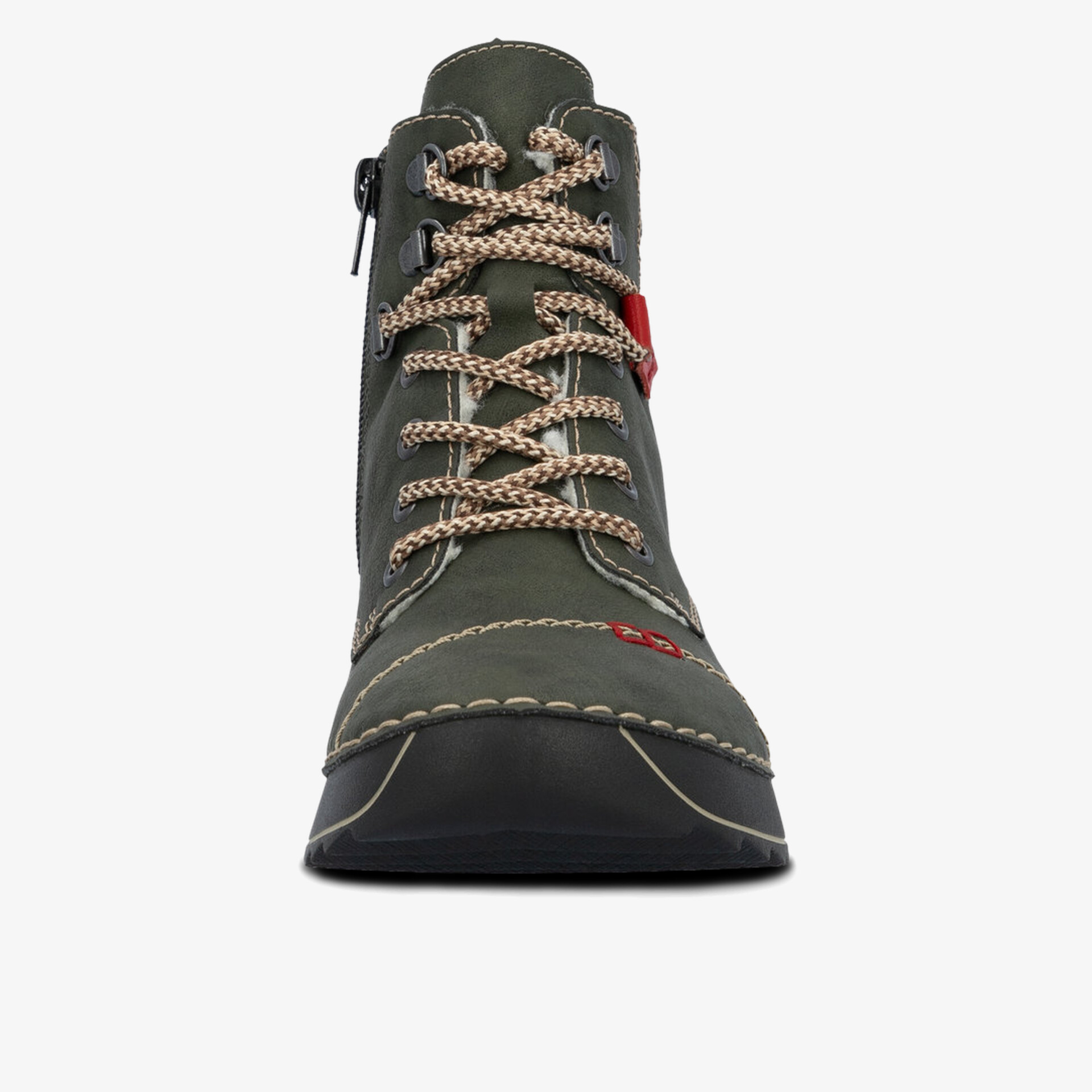 rieker Damen Schnürstiefeletten grün