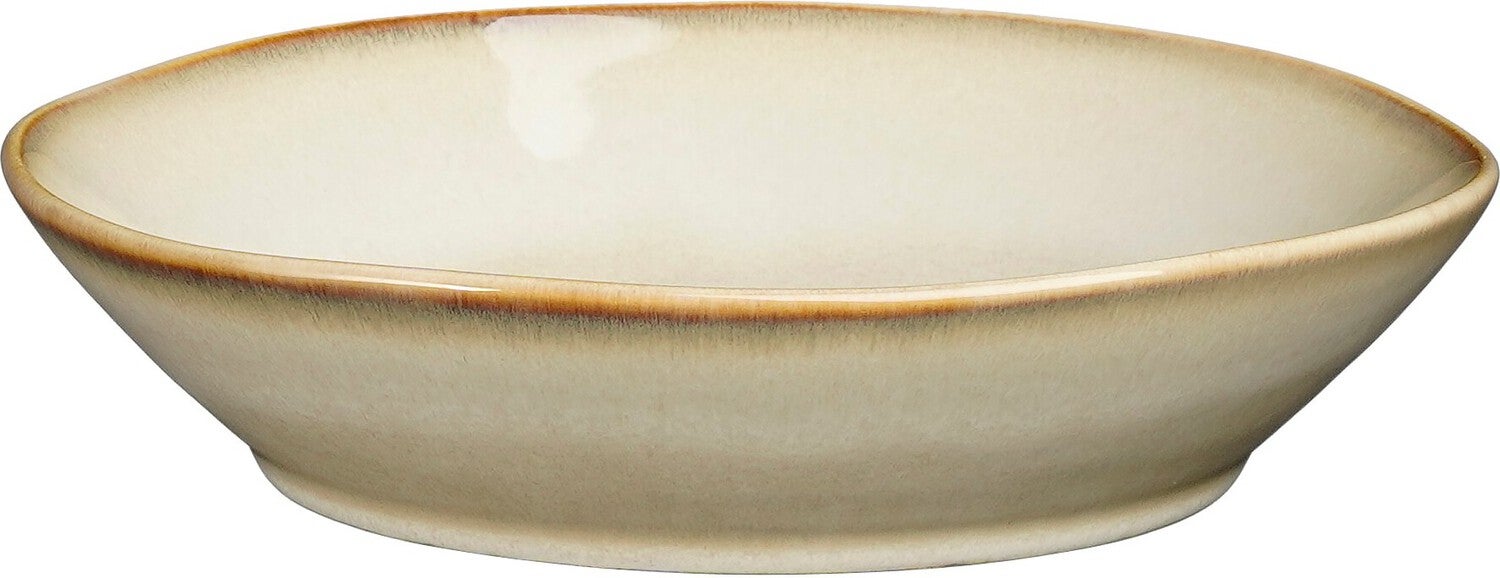 Mica Decorations schaal Racco beige D 18 H 4 cm
