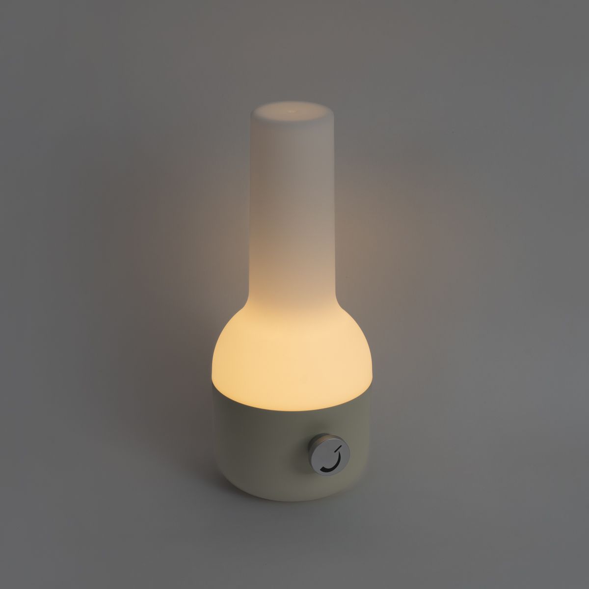 Set van 2 buiten tafellampen beige met wit incl. LED oplaadbaar - Haard