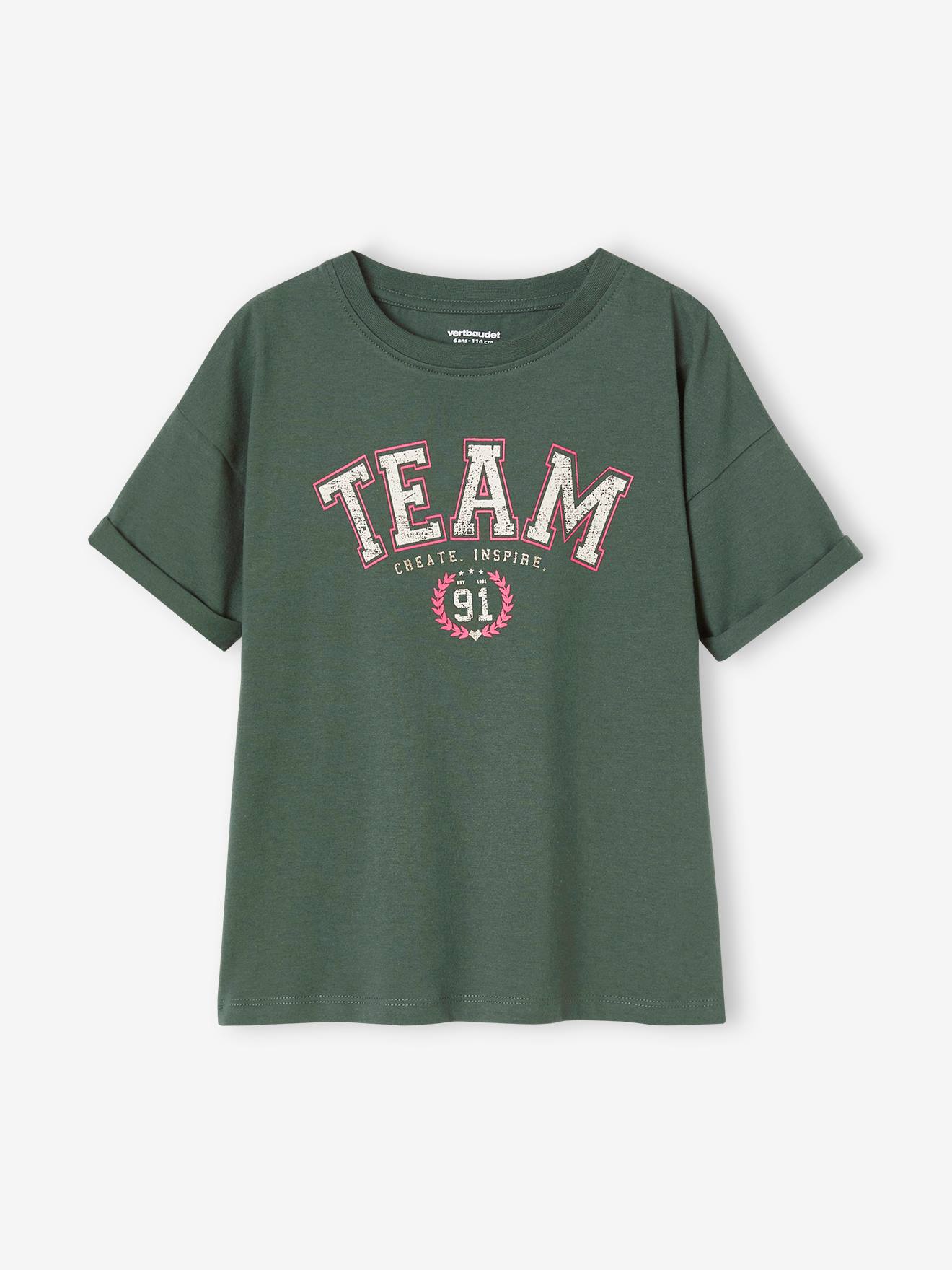 Camiseta esportiva verde de manga curta 