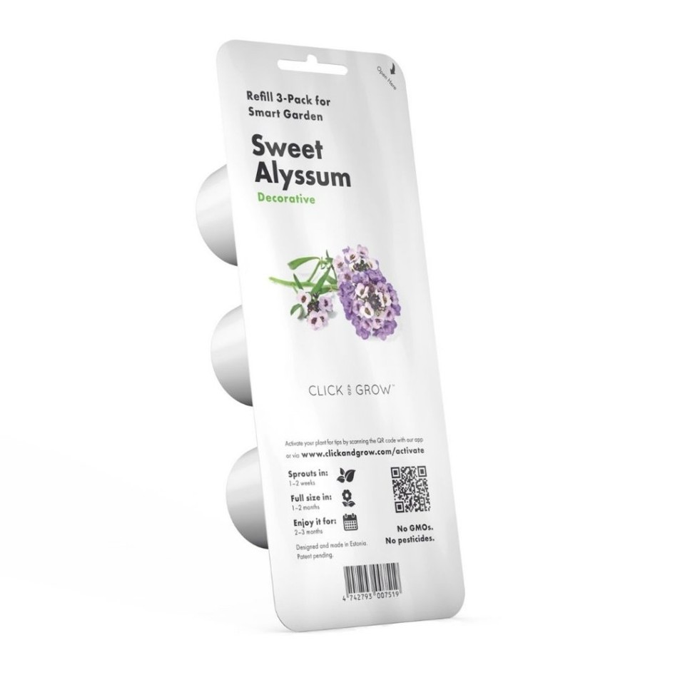 Click and Grow - Smart Garden Refill 3-pack Sweet Alyssum
