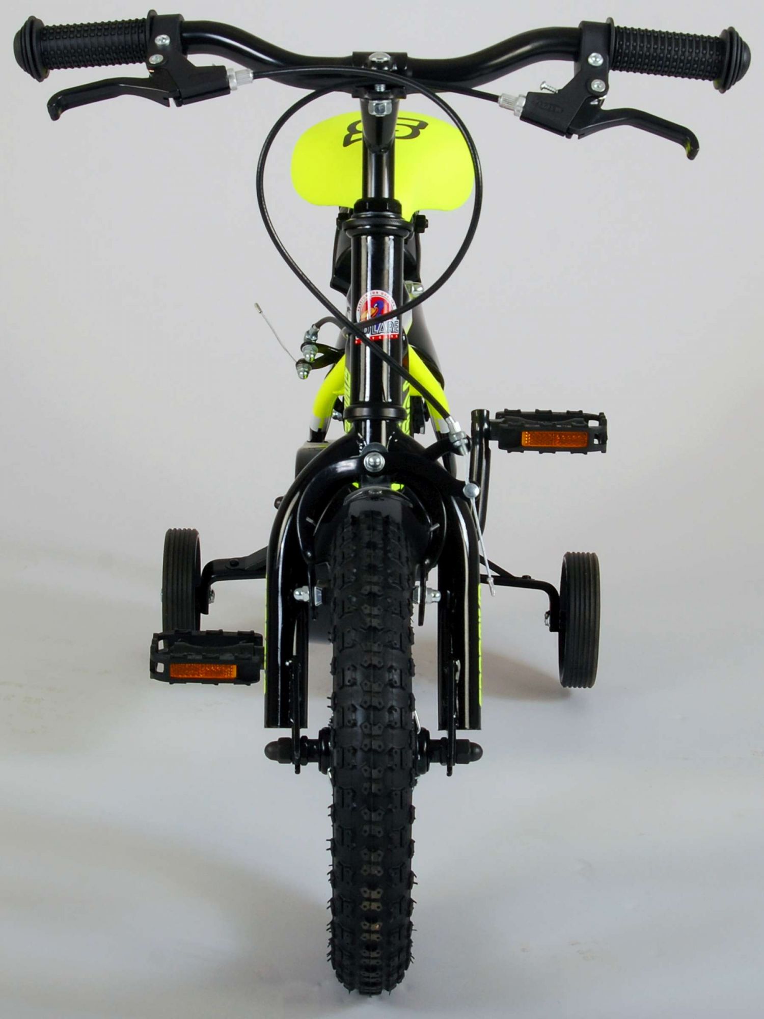 TPFSports Sportivo Kinderfahrrad - Jungen - 12 Zoll - 2 Handbremsen - Neon Gelb