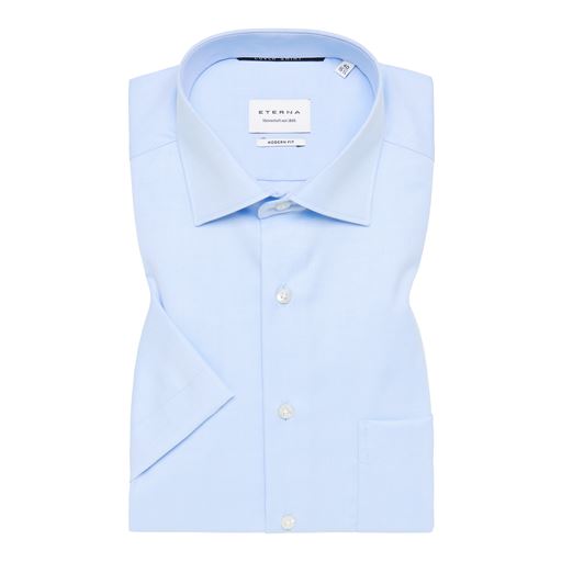 Eterna Kortærmet Modern Fit Skjorte, Blå, 46