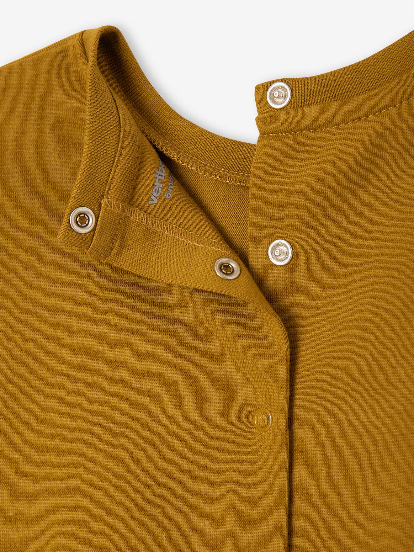 Camiseta infantil bronze com estampa em relevo
