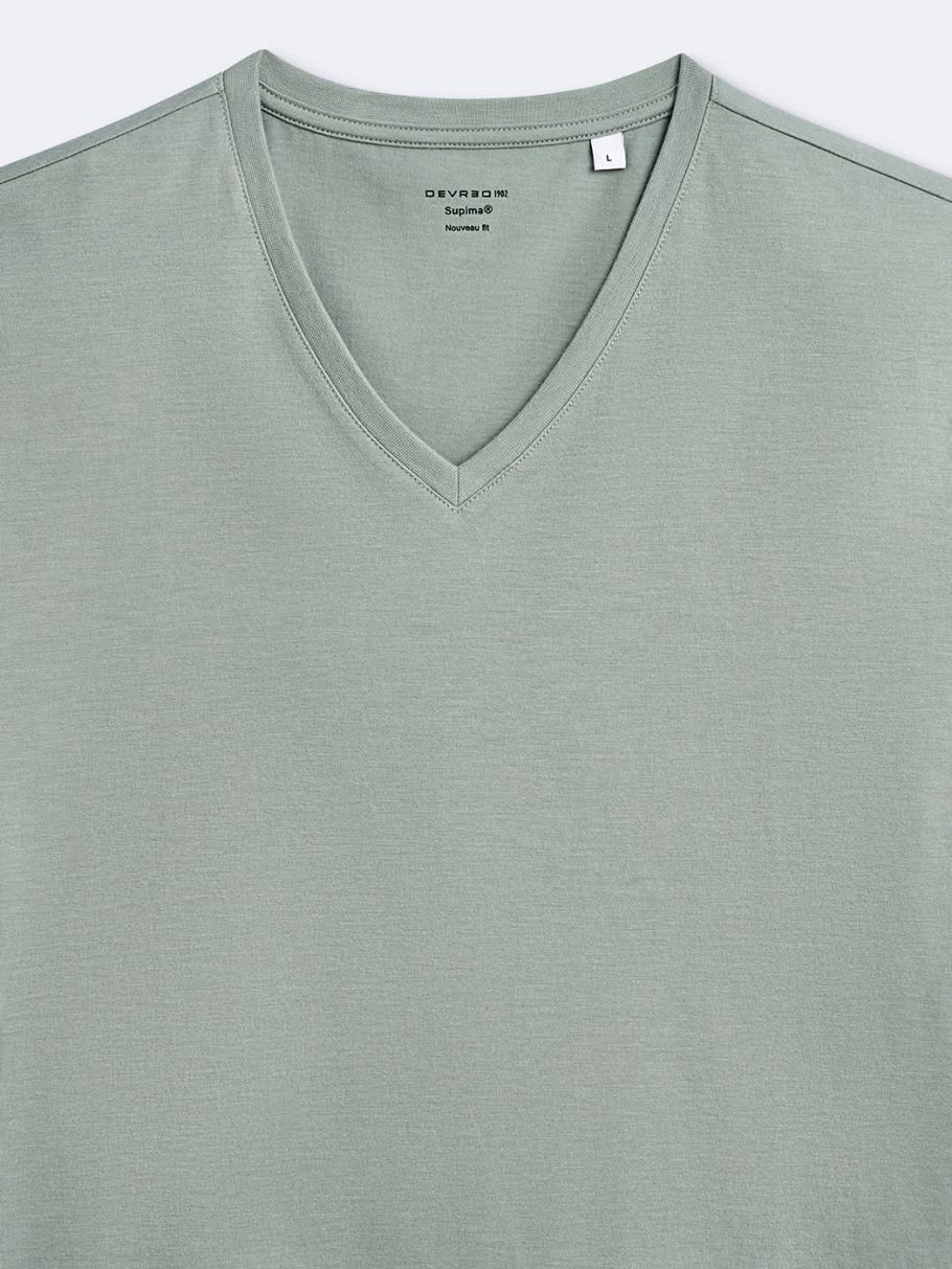 Tee-shirt col v uni