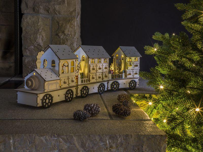 STT Adventskalender-Zahlen XMAS Train LED Adventskalender