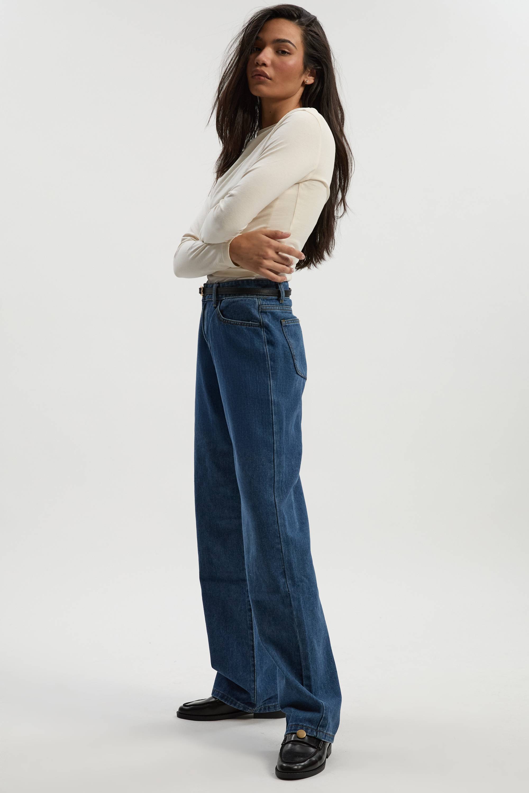 boohoo Boohoo Basics Jeans Boyfriend taille haute