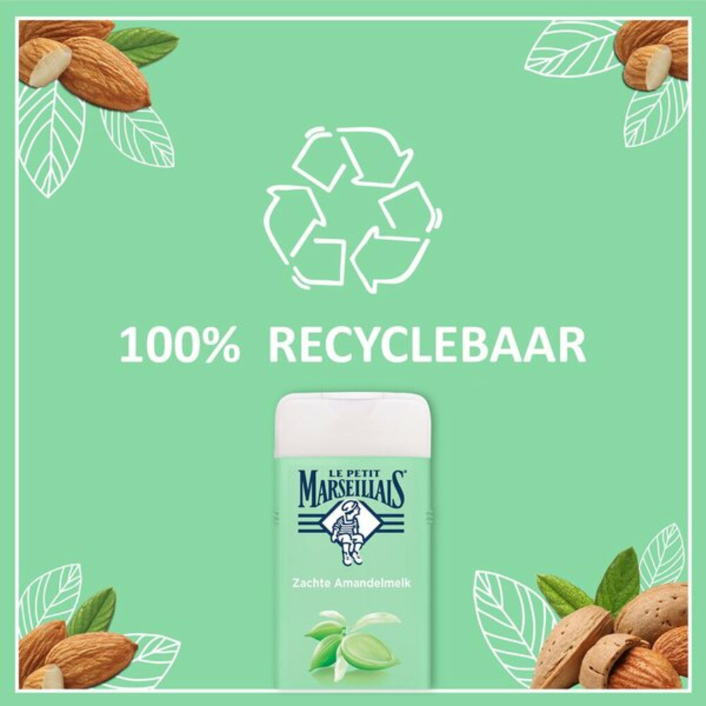 3x Le Petit Marseillais Douchecrème Sweet Almond2x400 ml