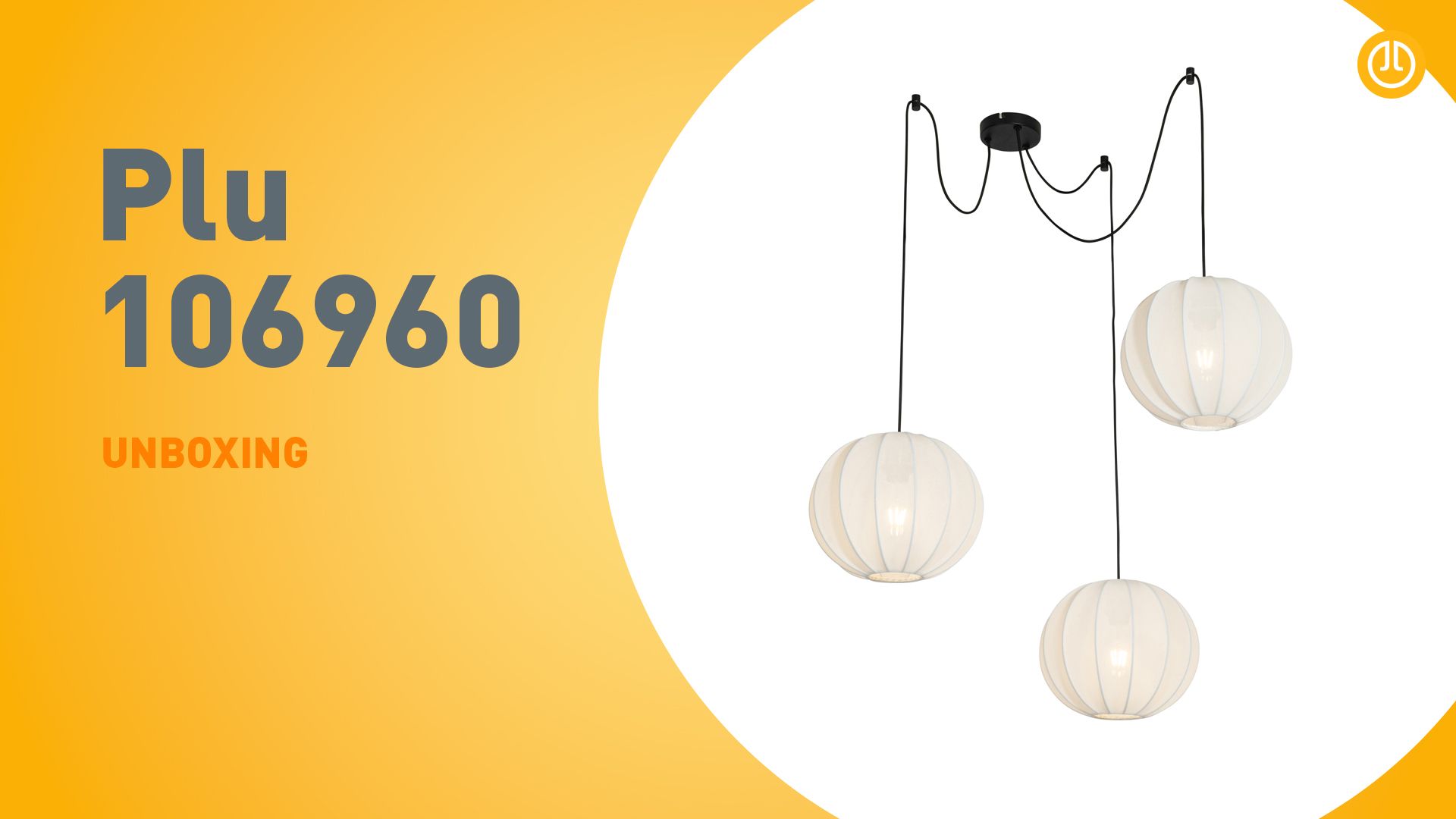 Japandi hanglamp wit zijden 30cm 3-lichts - Plu