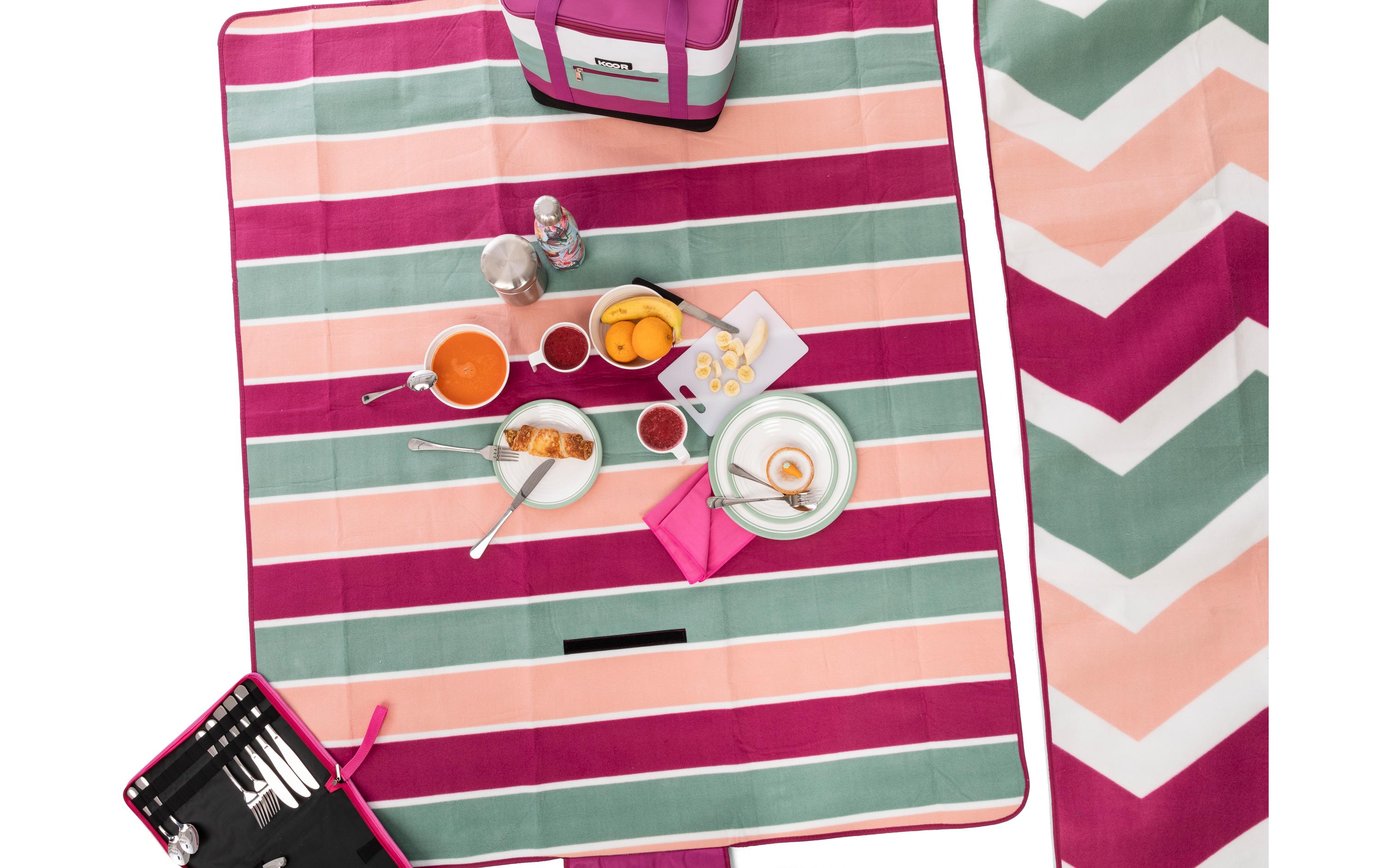 Picknickdecke Lido-Magenta 135 x 160 cmModische Picknick-Decke in sommerlichen Trendfarben