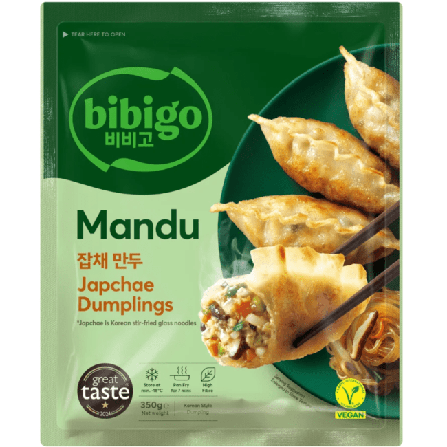 CJ Bibigo Original Dumplings Plantaardige Japchae 350g