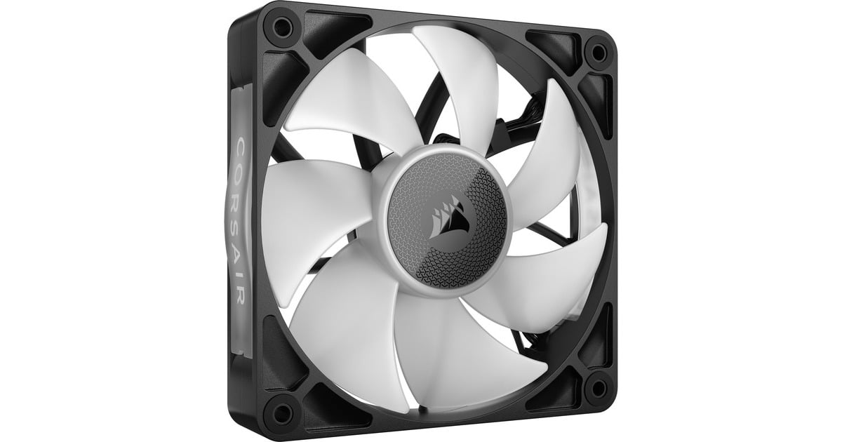 CorsairiCUE LINK RX120 RGB Starterskit case fans  (Zwart, 3 stuks, 120 x 120 x 25 mm, PWM)