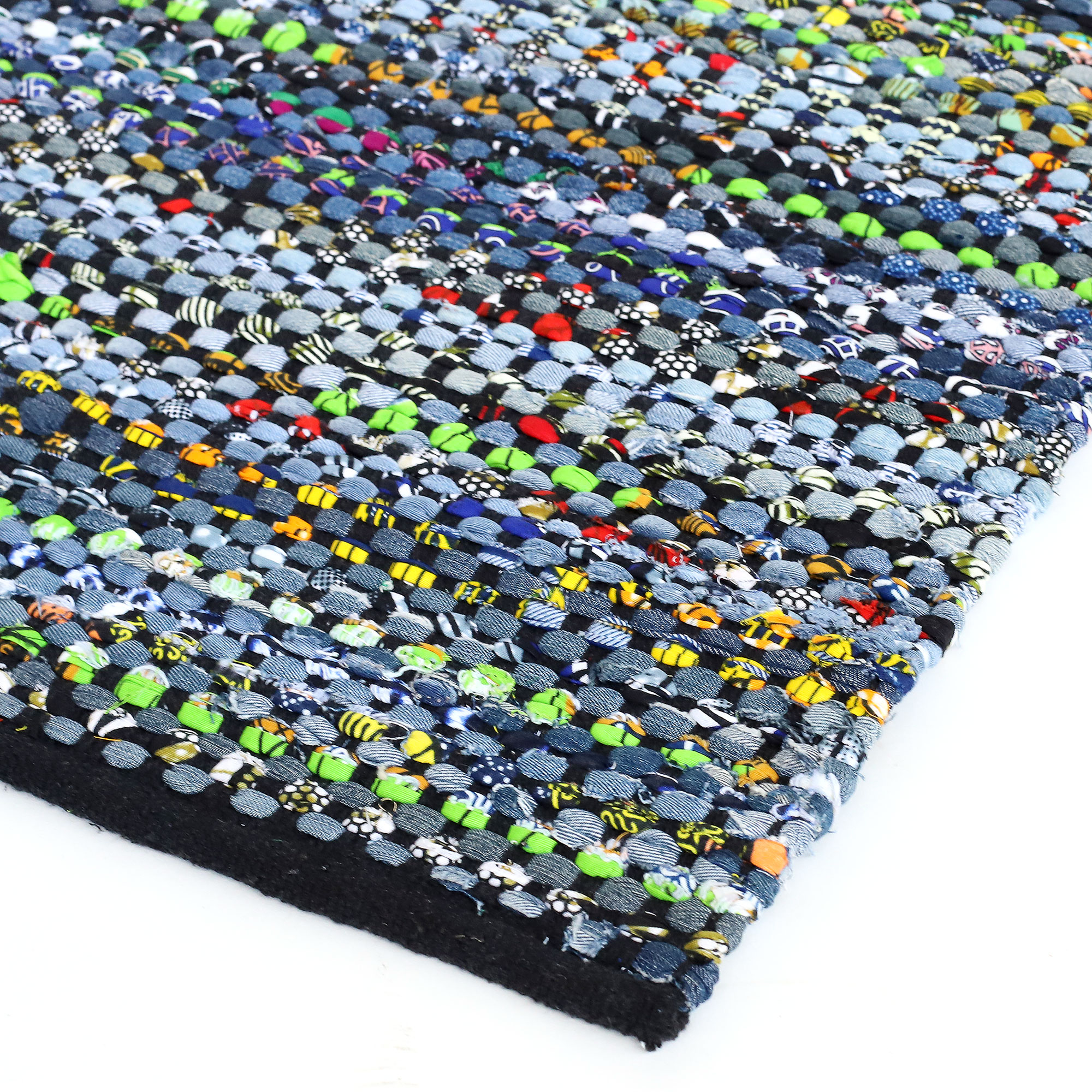 Mini-Rug 'Trtiya', blau-multicolor, B 90 cm, L 60 cm von fischer's lagerhaus
