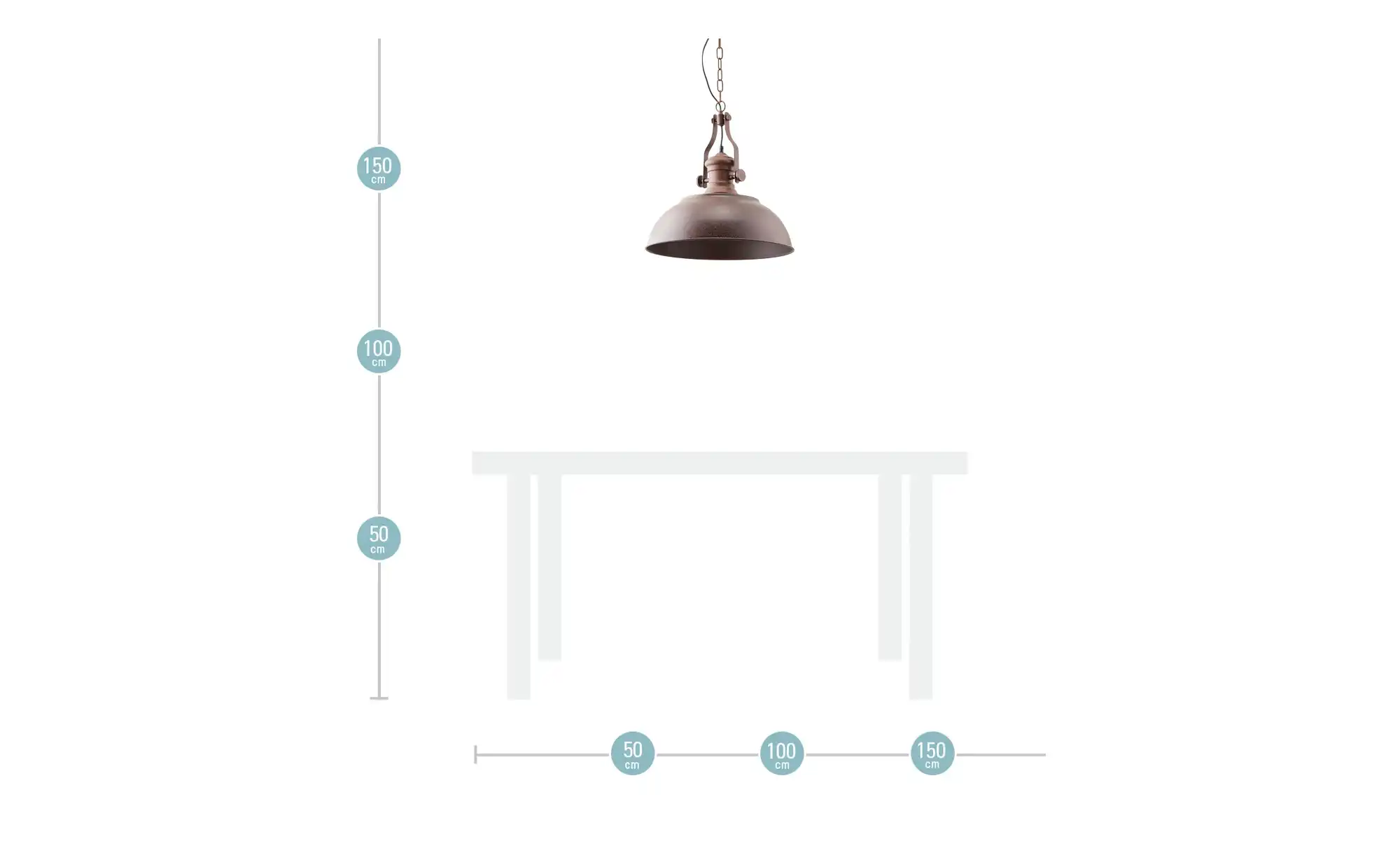 KHG Pendelleuchte, 1-flammig, Industrie-Look