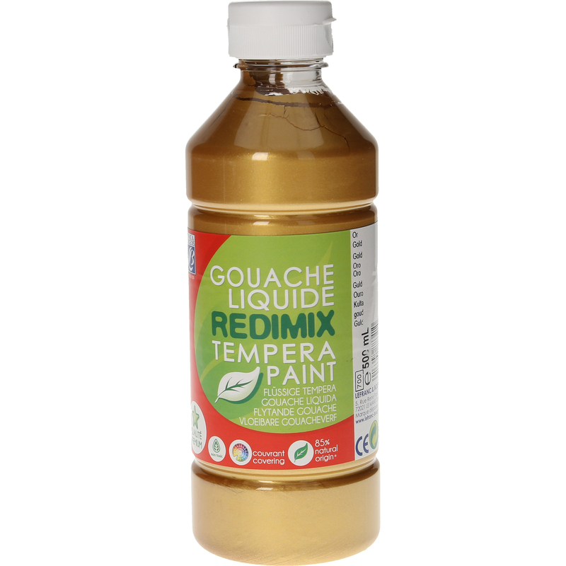 Lefranc & Bourgeois Plakatfarbe Redimix, 500 ml, gold, 1 Stück