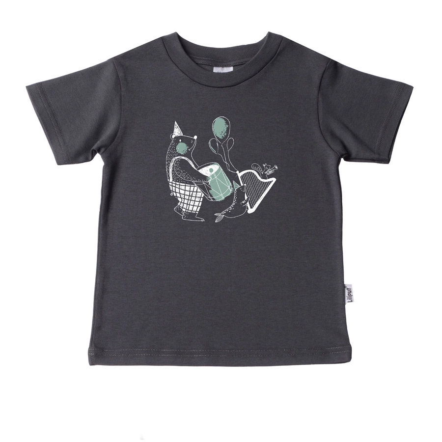 Liliput T-Shirt Musiker anthrazit