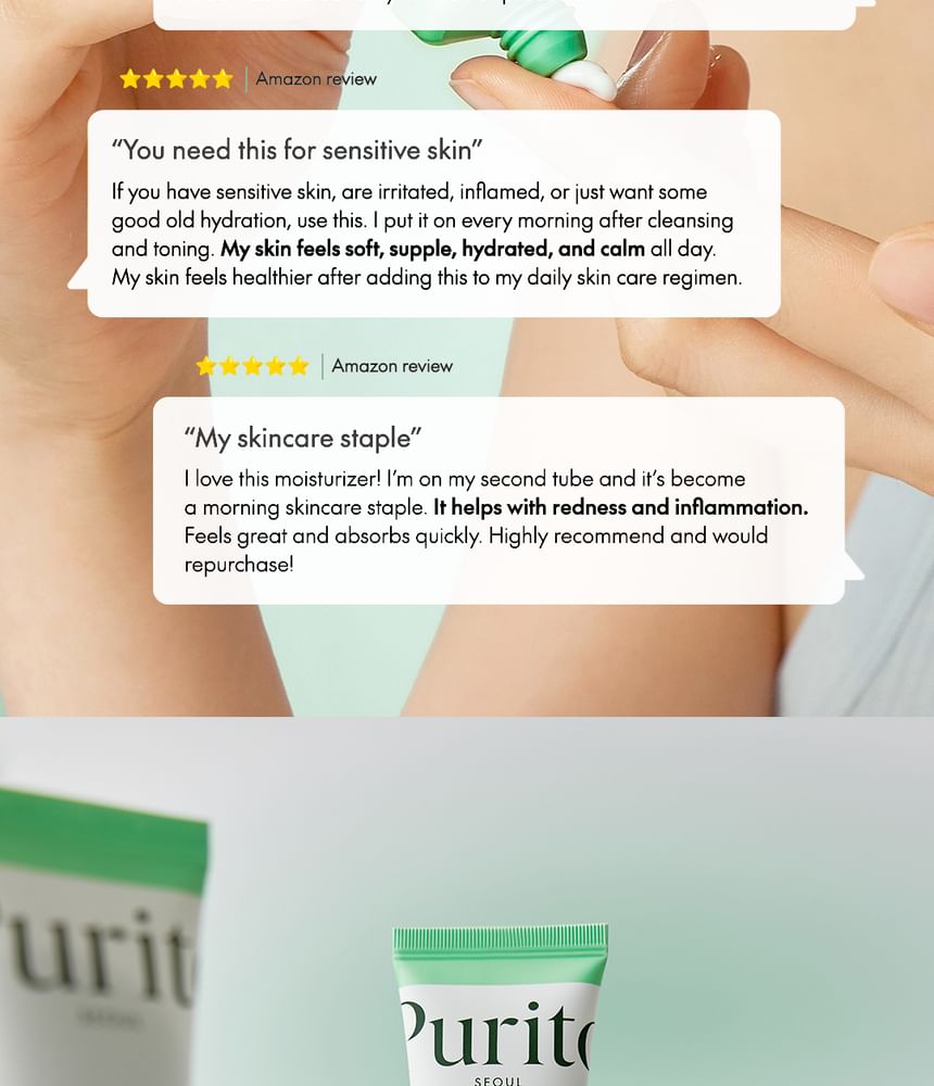 Purito SEOUL - Wonder Releaf Centella Cream ongeparfumeerd