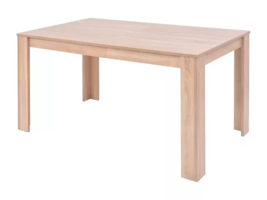 Table et chaises 7 pcs Cuir synthétique Chêne Couleur crème