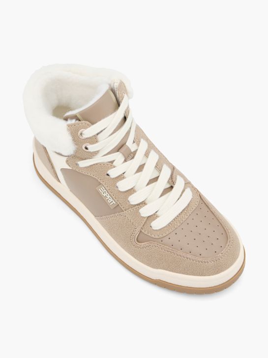 ESPRIT Hoher Sneaker Taupe
