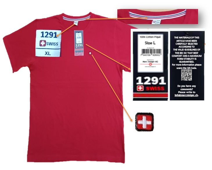1291SWISS T-Shirt Special Edition mit Stick