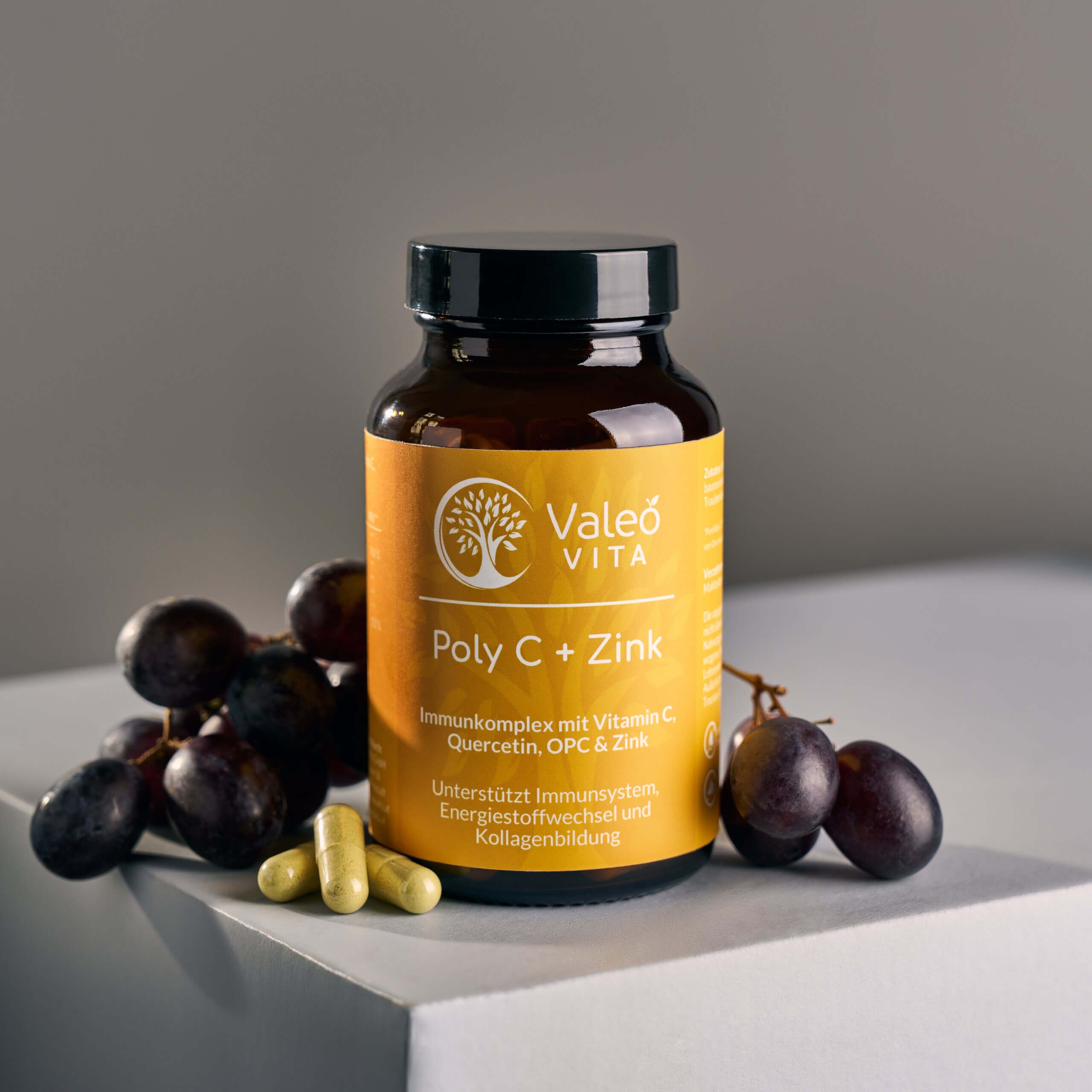 Valeo Vita™ Poly C + Zink - Immunkomplex (mit OPC und Quercetin)