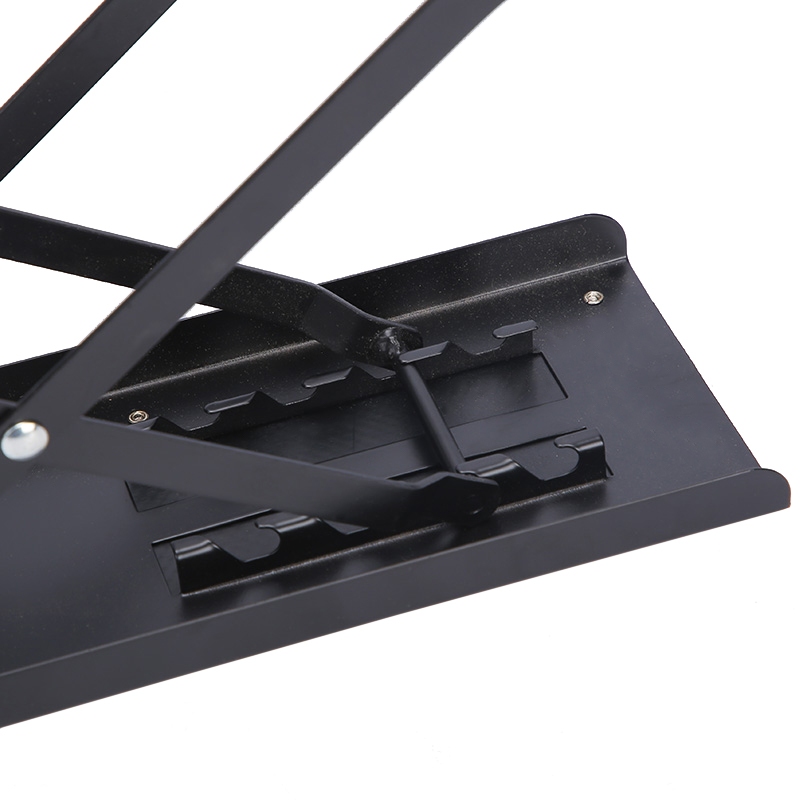 Gitarrenfussbank Metall schwarz