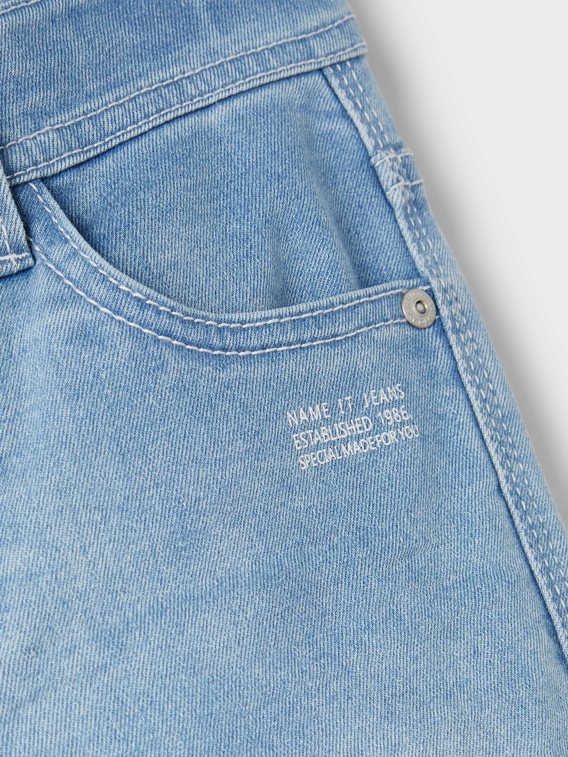 NAME IT slim fit jeans NKMTHEO light blue denim
