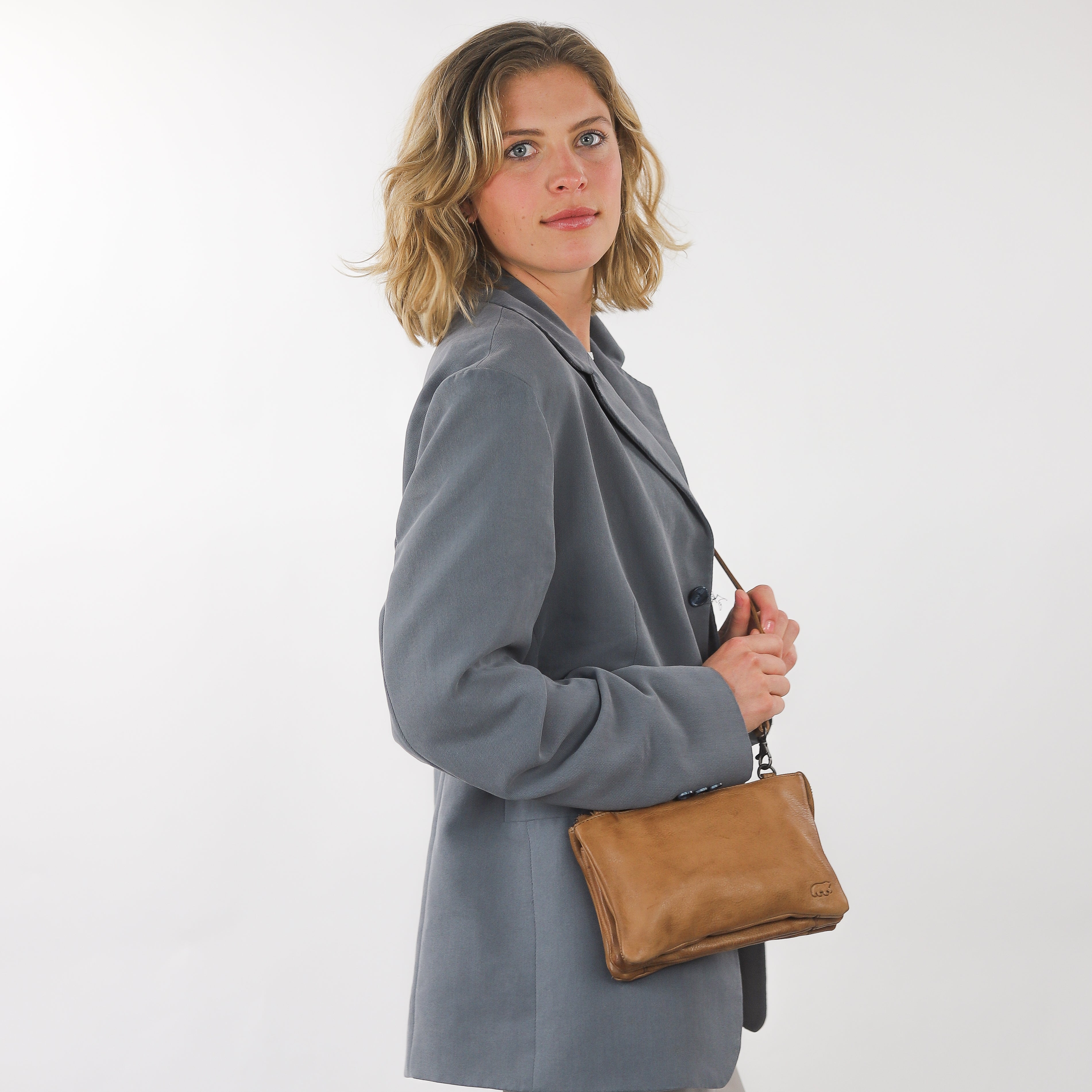 Portemonneetasje  'Uma' taupe - CP 1119 Taupe