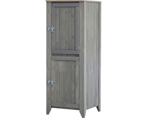Tuinkast/buitenkeuken Konsta type 559 hoge kast incl. 2 deuren 60 x 60 x 160 cm lichtgrijs