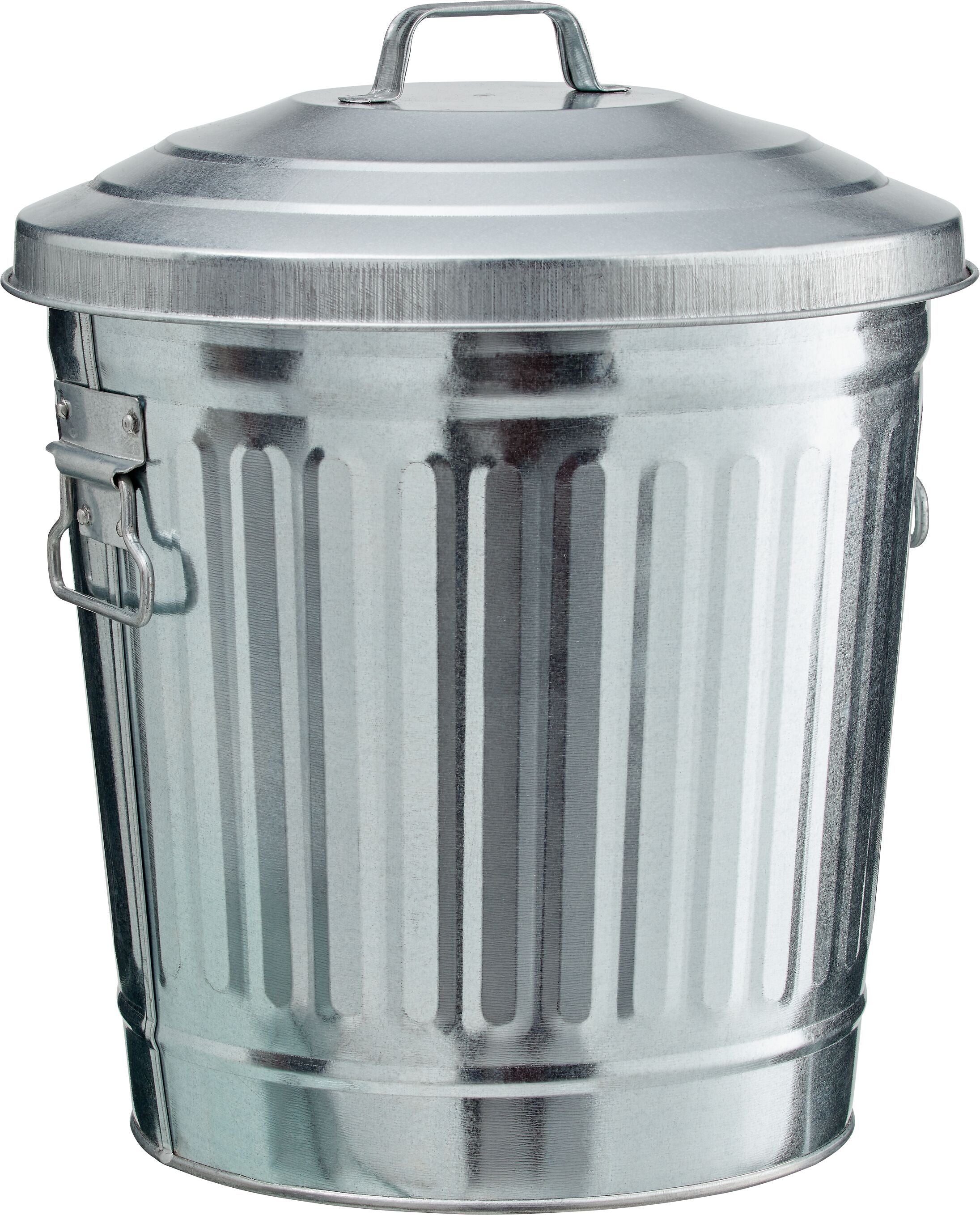 CONIC Abfalleimer - Silber / H: 33.0 cm
