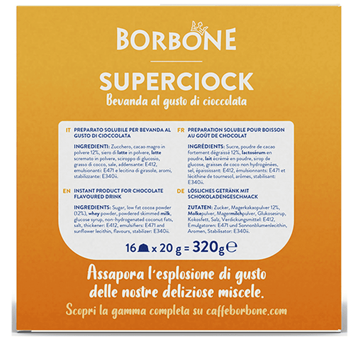 16 capsules Superciock - Dolce Gusto® - CAFFE BORBONE