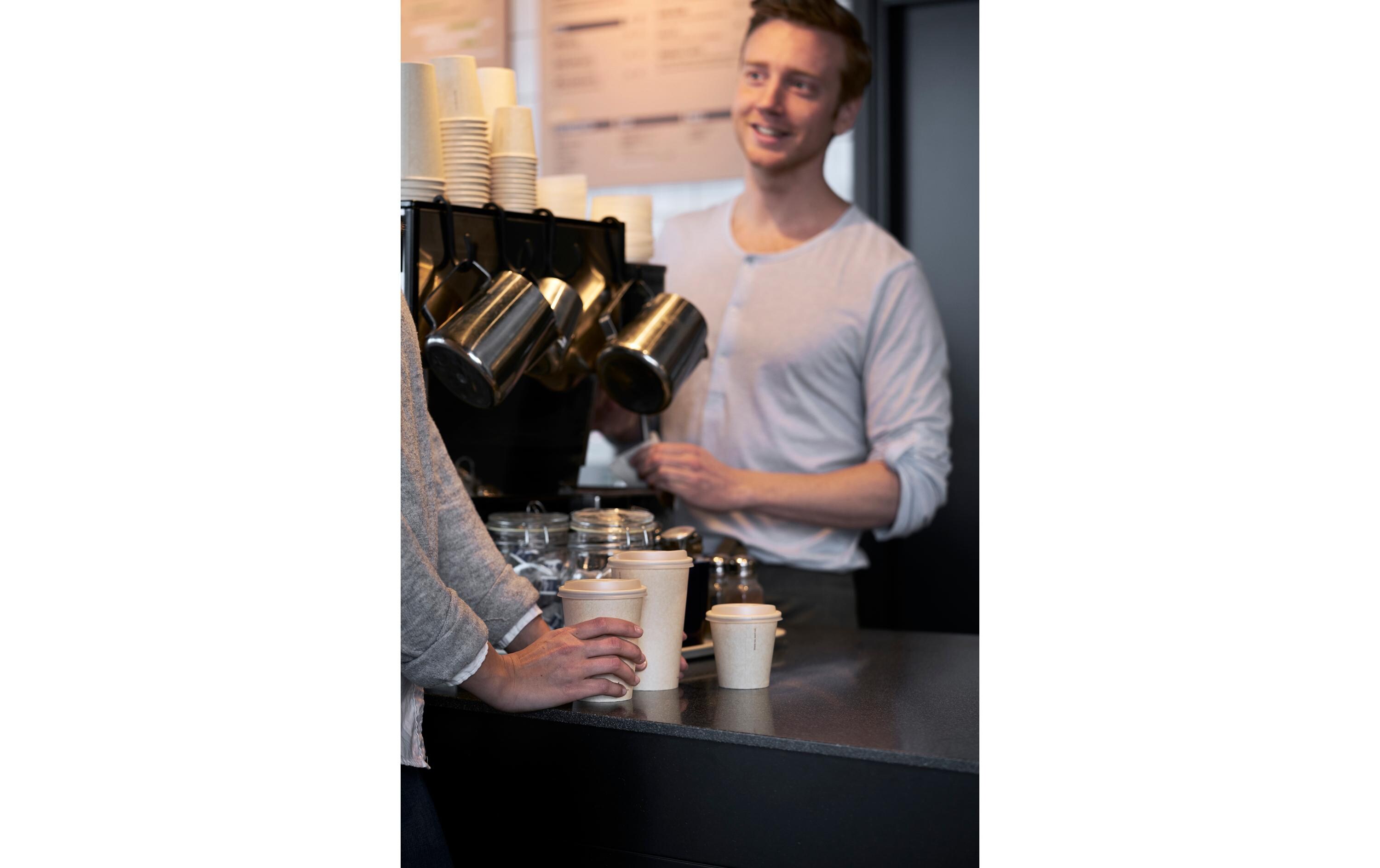 Einwegbecher Sweet Cup 18 cl 800 Stk/Krt (16 x 50 Stk)Bagassebecher