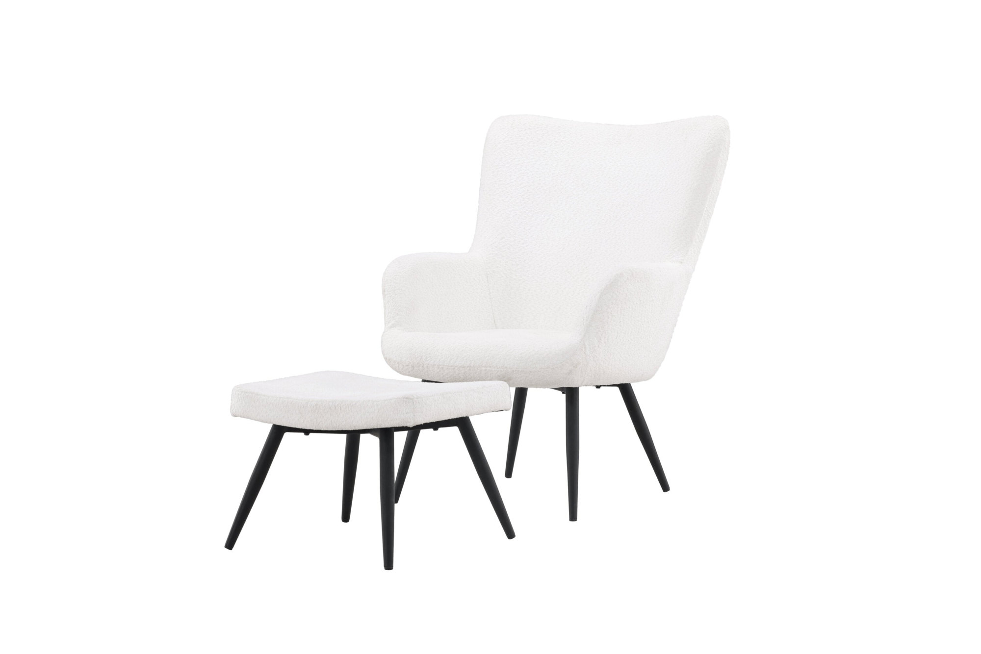 Malo Fauteuil - Wit bouclé
